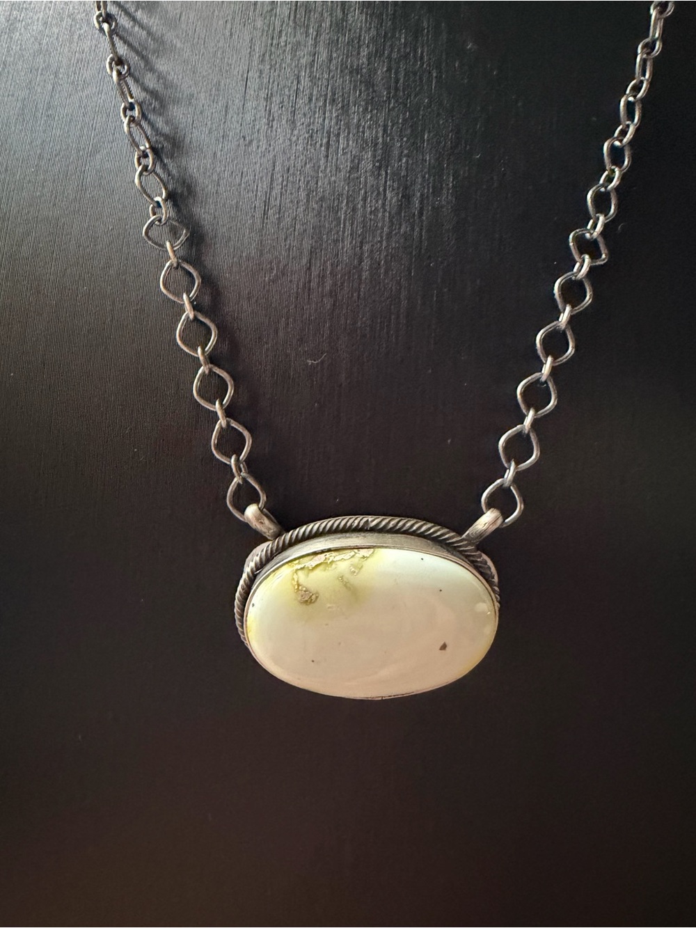 Scott Skeets Sterling Silver Palomino Pendant Necklace